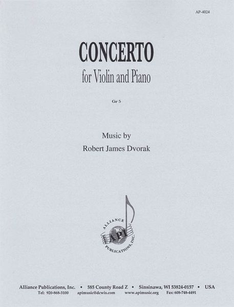 Concerto : For Violin and Piano (1942, Rev. 2006).