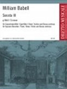 Sonate III G-Moll : Für Sopranblockflöte /Querflöte/Oboe/Violine und Basso Continuo.