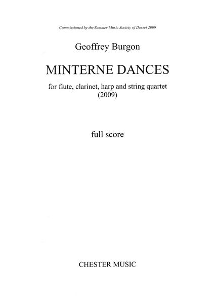 Minterne Dances : For Flute, Clarinet, Harp and String Quartet (2009).