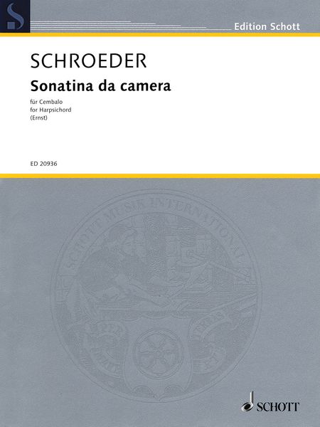 Sonatina Da Camera : Für Cembalo / edited by Moritz Ernst.