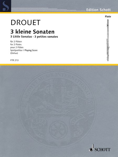 3 Kleine Sonaten : Für 2 Flöten / edited by Nikolaus Delius.