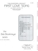First Love Song : For Jazz Ensemble - Full Score Only.