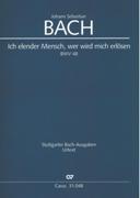 Ich Elender Mensch, Wer Wird Mich Erlösen, BWV 48 / edited by Frieder Rempp.
