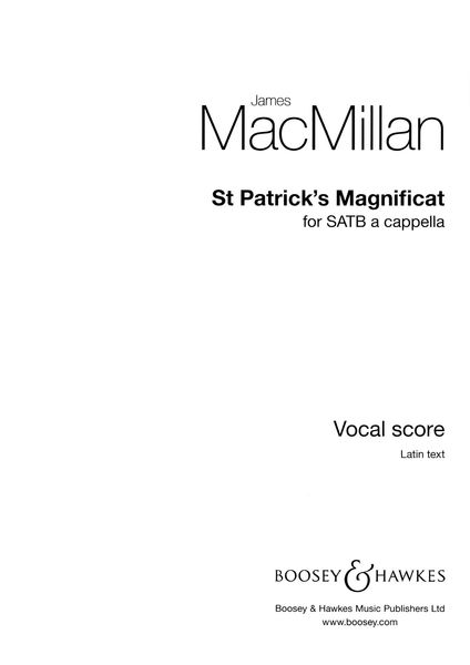 St Patrick's Magnificat : For SATB A Cappella.