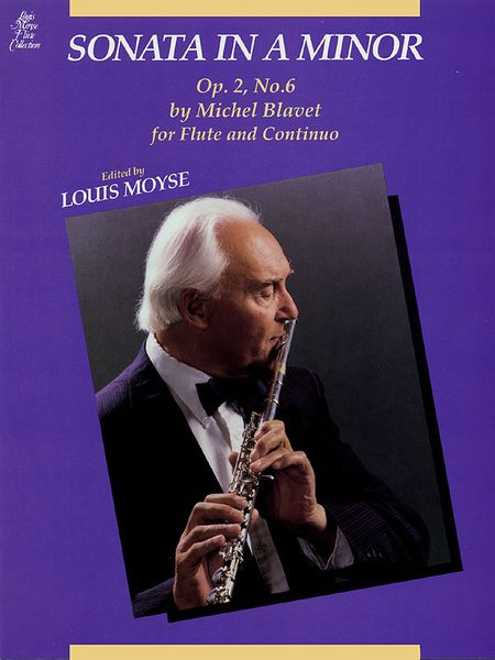 Sonata In A Minor, Op. 2, No. 6., (la Bouget) For Flute and Piano. Ed. L. Moyse.