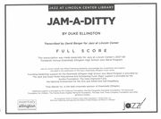 Jam-A-Ditty : For Jazz Ensemble / transcribed by David Berger.