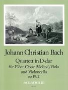 Quartet In D Major, Op. 19 No. 2 : For Flute, Oboe (Violin), Viola and Violoncello.