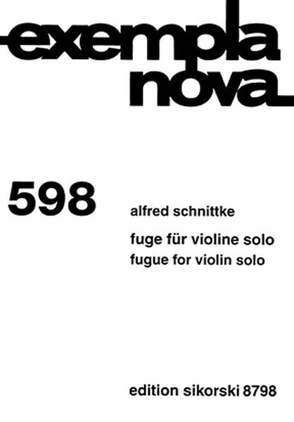 Fuge : Für Violine Solo (1953).