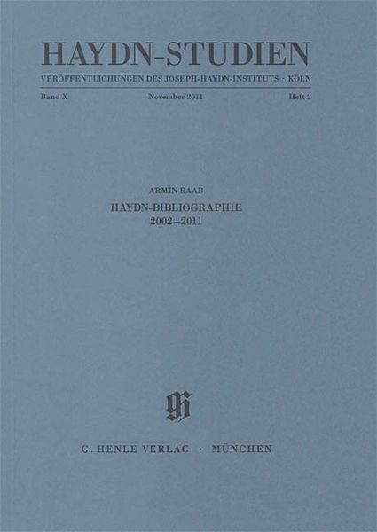 Haydn Bibliographie, 2002-2011.