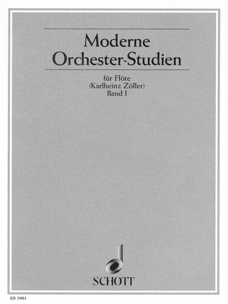 Modern Orchestral Studies For Flute, Vol. 1.