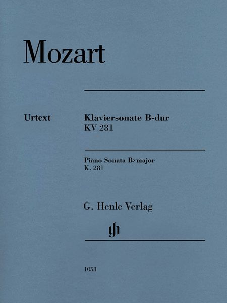Klaviersonate B-Dur, K. 281 : For Piano / edited by Ernst Herttrich.