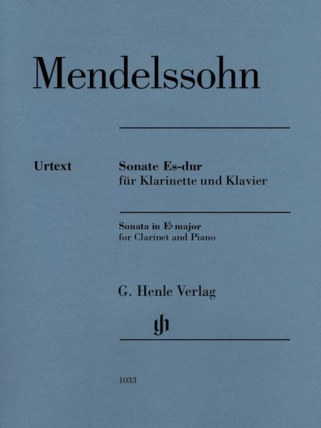 Sonate Es-Dur : Für Klarinette und Klavier / edited by Ernst Herttrich.