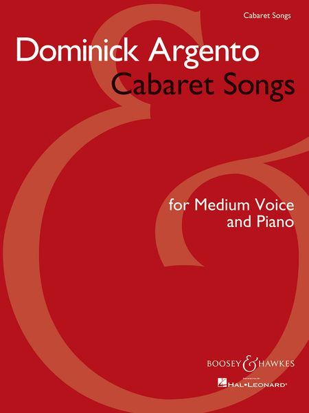 Cabaret Songs : For Medium Voice and Piano.