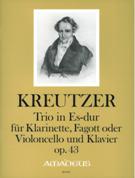 Trio In Es-Dur, Op. 43 : Für Klarinette, Fagott Oder Violoncello und Klavier / Ed. Bernhard Päuler.