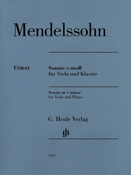 Sonate C-Moll : Für Viola und Klavier / edited by Ernst Herttrich.