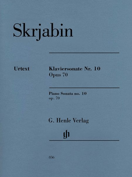 Klaviersonate Nr. 10, Op. 70 / edited by Valentina Rubcova.