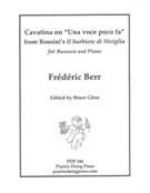 Cavatina On Una Voce Poco Fa, From Rossini's Il Barbiere Di Siviglia : For Bassoon and Piano.