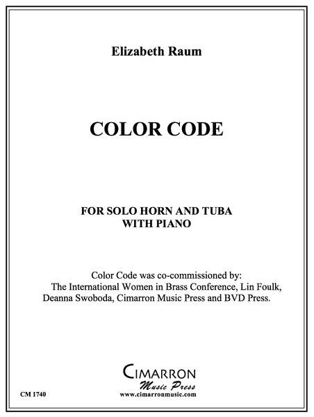 Color Code : For Solo Horn and Tuba With Piano.
