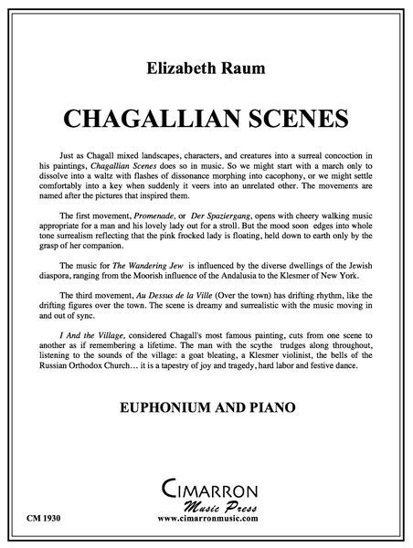 Chagallian Scenes : For Euphonium and Piano.