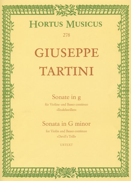 Sonata In G Minor (Devil's Trill) : For Violin and Basso Continuo.