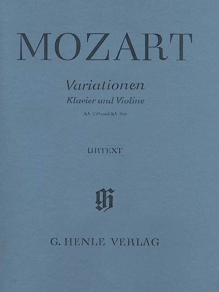 Variations For Violin, K. 359 and K. 360.