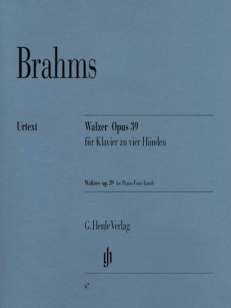 Waltzes, Op. 39 : For Piano 4 Hands.