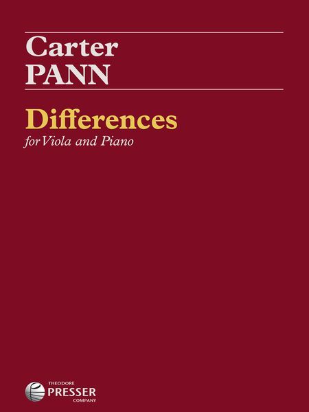 Differences : For Viola and Piano (1998).