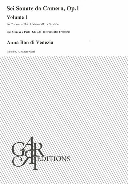 Sonata Op. 1 No. 1 : For Transverse Flute and Violoncello Or Cembalo / edited by Alejandro Garri.