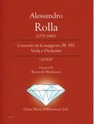 Concerto In Fa Maggiore, Bi. 551 : For Viola and Orchestra / edited by Kenneth Martinson.
