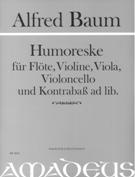 Humoreske : Für Flöte, Violine, Viola, Violoncello und Kontrabass Ad Lib / Ed. Lehel Donath.