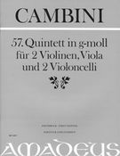 57. Quintett In G-Moll : Für 2 Violinen, Viola und 2 Violoncelli / edited by Bernhard Päuler.