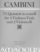 73. Quintett A-Moll : Für 2 Violinen, Viola und 2 Violoncelli / edited by Bernhard Päuler.