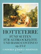 Fünf Suiten, Op. 2 : Für Altblockflöte und Basso Continuo - Band I / edited by Winfried Michel.
