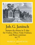 Sonata Da Chiesa In F-Dur, Op. 7/1 : Für Violine, Oboe (Flöte), Viola (Violine), und Basso Continuo.