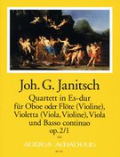 Quartett In Es-Dur. Op. 2/1 : Für Oboe Or Flöte (Violine), Violetta (Viola, Violine), Viola & B. C.