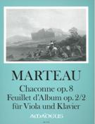 Chaconne, Op. 8; Feuillet D'album, Op. 2/2 : Für Viola und Klavier / edited by Yvonne Morgan.