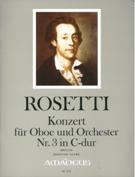 Konzert : Für Oboe und Orchester Nr. 3 In C-Dur / edited by Kurt Meier.
