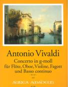 Concerto In G-Moll, RV 107 : Für Flöte, Oboe, Violine, Fagott und Basso Continuo.