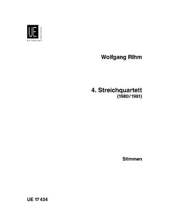 String Quartet No. 4 (1980/1981).