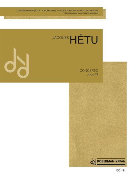 Concerto, Op. 49 : Pour Ondes Martenot Et Orchestre - reduction For Ondes Martenot & Piano.