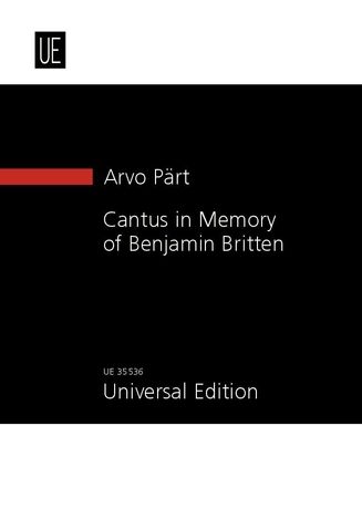 Cantus In Memory Of Benjamin Britten : For String Orchestra and Bell (1980).