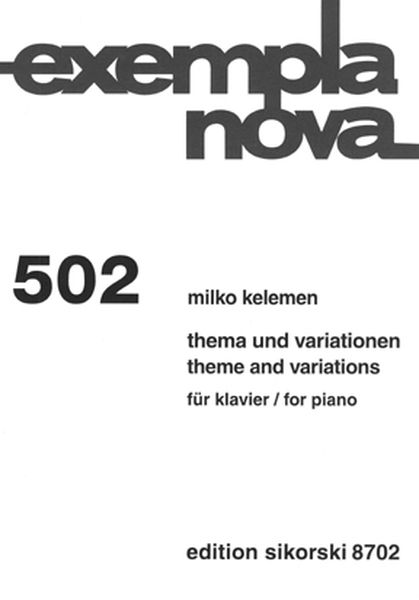 Thema und Variationen : Für Klavier (1949).
