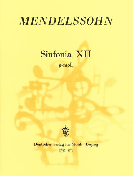 Sinfonia XII In G Minor / edited by Hellmuth Christian Wolff.