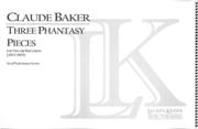 Three Phantasy Pieces : For Viola and Percussion.