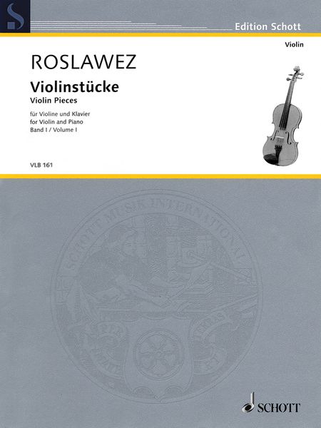 Violinstücke, Band I : Für Violine und Klavier / edited by Marina Lobanova.