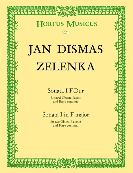 Sonata I In F Major : For Two Oboes, Bassoon and Basso Continuo, Zwv 181,1.