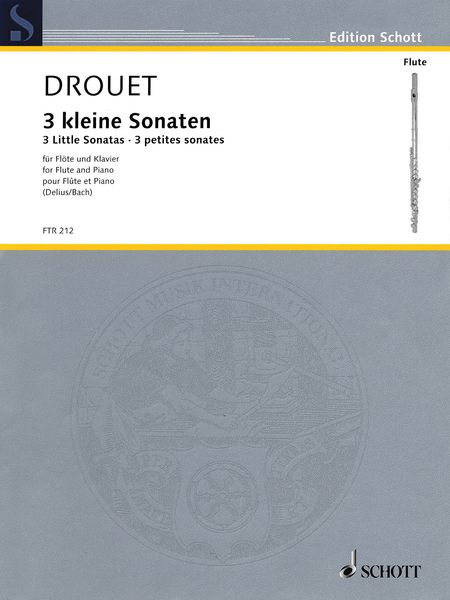 3 Kleine Sonaten : Für Flöte und Klavier / edited by Nikolaus Delius.