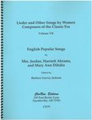 English Popular Songs / edited by Barbara Garvey Jackson.