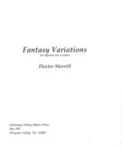 Fantasy Variations : For Soprano Saxophone and Piano.