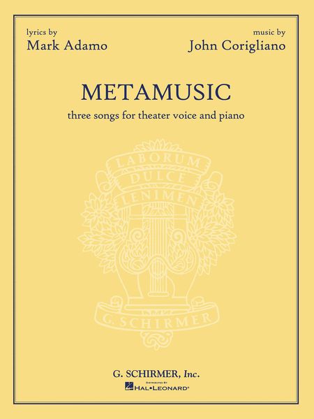 Metamusic : Three Songs For Theater Voice and Piano.